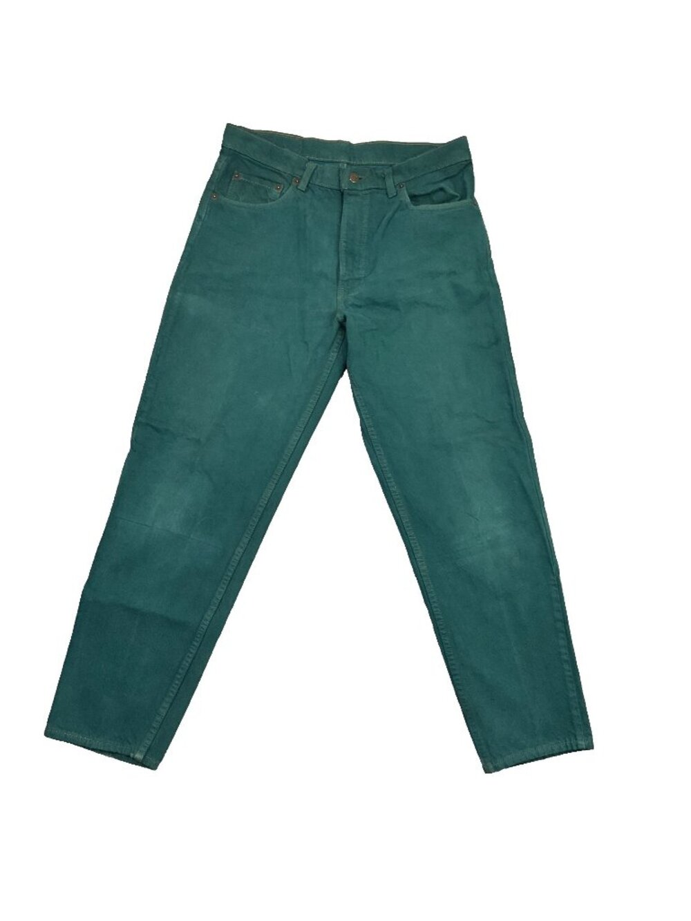 Vintage Levis 550 Jeans Mens 34x30 Green Denim Relaxed Tapered 90's USA Made